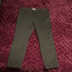 LOFT Olive Ankle Pants stretchy